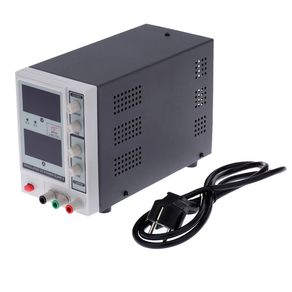 

0-30V 0-5A 3 Digits laboratory power supply Adjustable Digital Regulated DC Power Supply voltage regulator EM1705 EU Plug