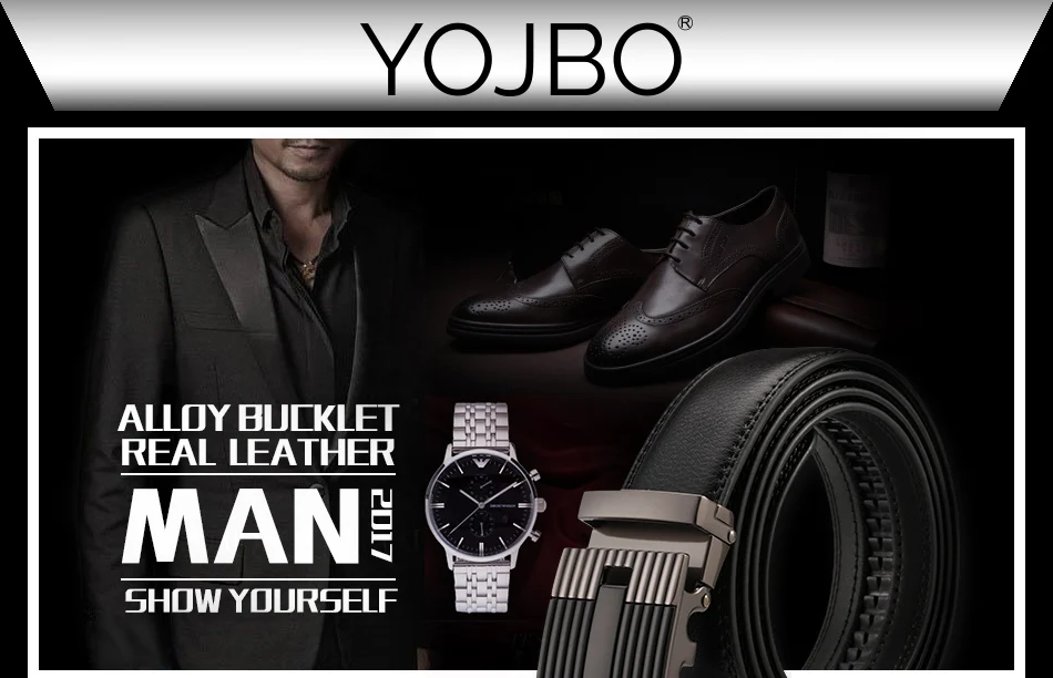 YOJBO мужской ремень роскошный кожаный мужской Модный Роскошный дизайнерский бренд высокого качества поясной ремень Автоматическая Пряжка ремни для мужчин