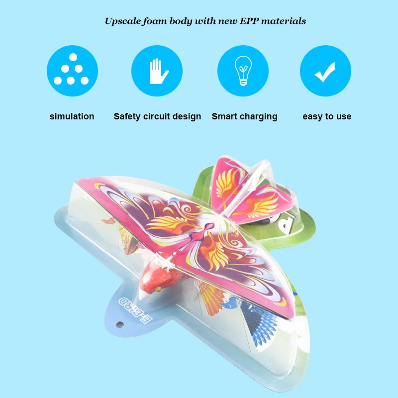 Electronic Flying Bird Plane Flapping Wing Flight Model 2.4GHz Drone Kids Toy Gifts