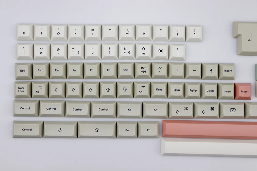 PBT DSA 9009 Keycap набор окрашенных ключей