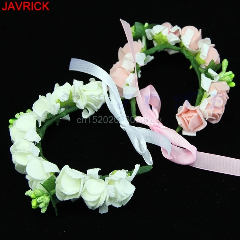 Style Artificial Flower Bracelet Floral Bridal Flower Wristband Wedding Party H058in Charm