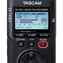 Модернизированный TASCAM DR40X DR-40X портативный универсальный четыре дорожки цифровой аудио рекордер ручка интервью рекордер USB аудио интерфейс