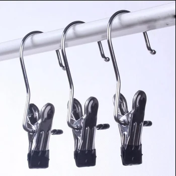 

Socks Hooks Multi-function Stainless Steel Metal Hangers Socks Clip Travel Home Clothing Boot Hanger Underwear Pant Hook