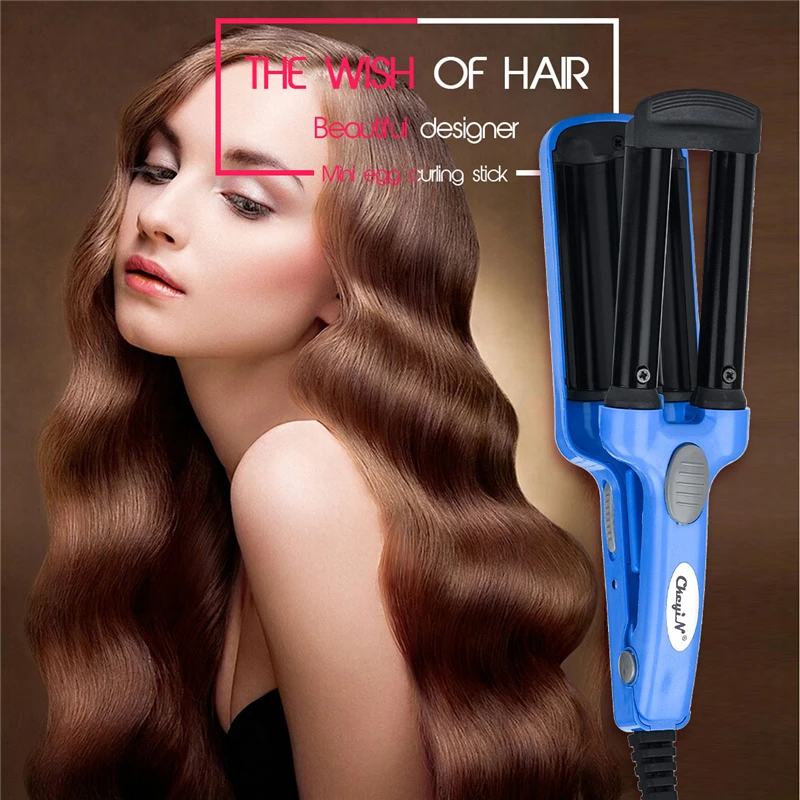 

Mini Ceramic Curling Iron Professional Hair Curler Deep Waver Creator Egg Roll Curling Stick Household Hair Perm Styling Tool 31