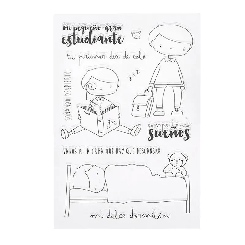 

Studenthood Silicone DIY Clear Stamps Scrapbooking for Photo Album Paper Card Art Crafts Decor For Scrapbooking New Stamps 2019