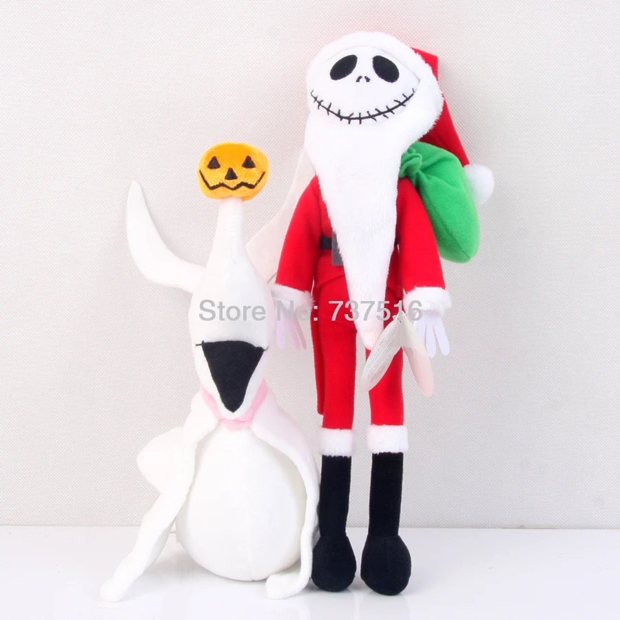 Set Of 2Pcs New The Nightmare Before Christmas Zero 8'' Jack Skellington's ghost dog & 12'' Christmas Edition Plush Stuffed Toys Set Of 2Pcs New The Nightmare Before Christmas Zero 8'' Jack Skellington's ghost dog & 12'' Christmas Edition Plush Stuffed Toys