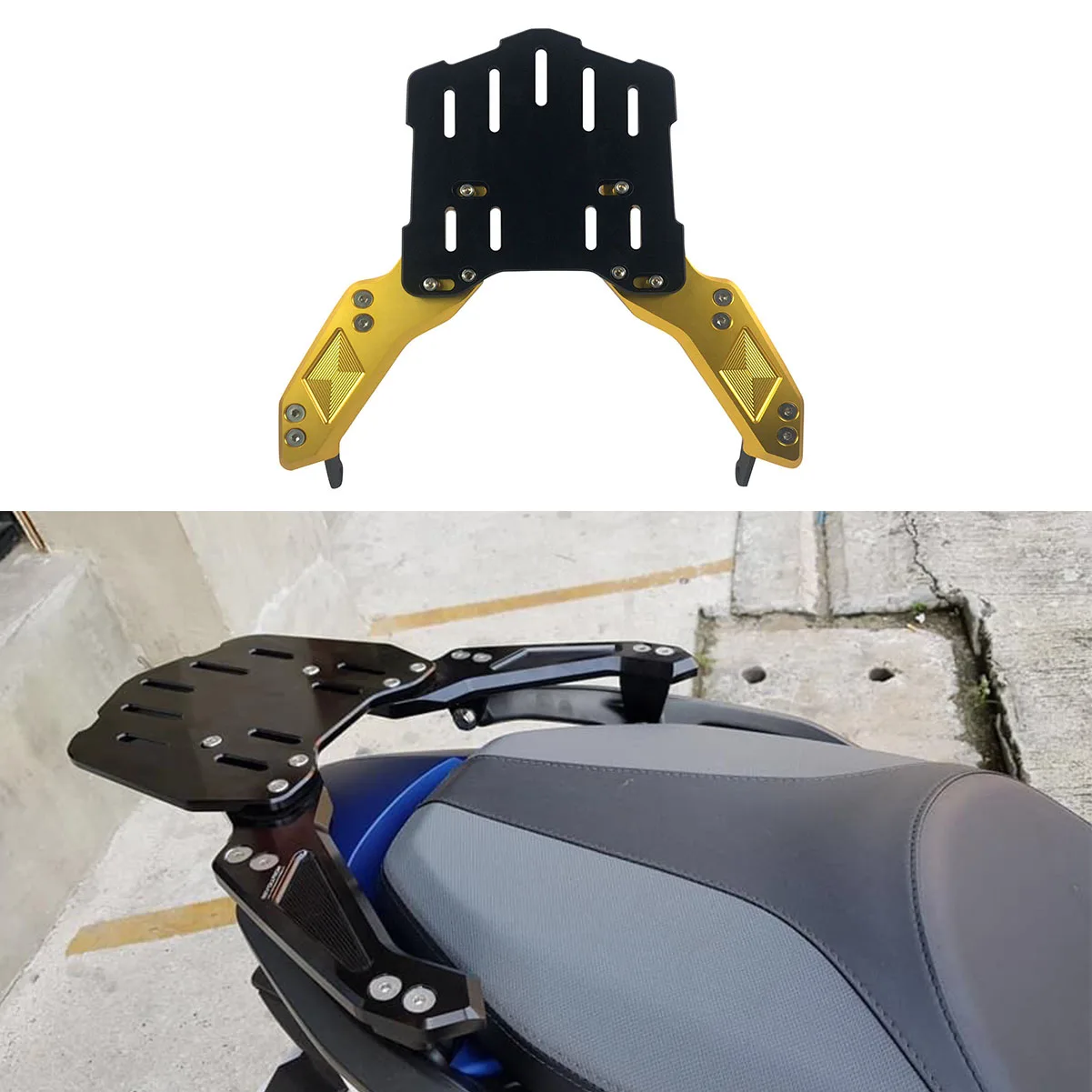 CNC мотоцикл задний багажный Кронштейн для Honda Forza 300 250 125 MF13 2017 2018 2020 топ коробка
