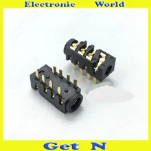 500pcs PJ 393 8P 3 5MM HeadPhone Jacks 8 DIP pins Stereo Audio Video Socket Gold Plating High Quality