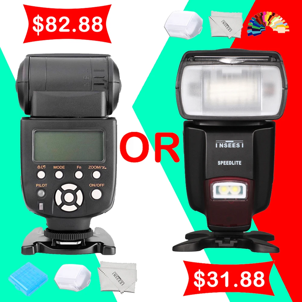 

Yongnuo YN565EX N I-TTL Flash Speedlite or INSEESI IN560IV Speedlight For Nikon D3100 D5100 D7000 D600 D5300 D60 D90 DSLR Camera
