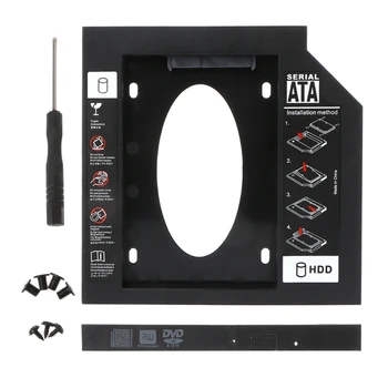 

Universal Plastic HDD Caddy 9.5mm SATA 3.0 2.5 " SSD Case For Laptop CD/DVD ROM
