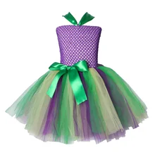 Платье-пачка для девочек в стиле Ариэль; фатиновое платье принцессы «мермаи» для костюмированной вечеринки; платья-пачки для девочек; Детские вечерние костюмы на Хэллоуин; От 2 до 12 лет