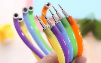 

mix style new lovely blue ballpoint pen candy color roller pen stationery prize gift Bracelet ballpoint pen 14cm 100pc