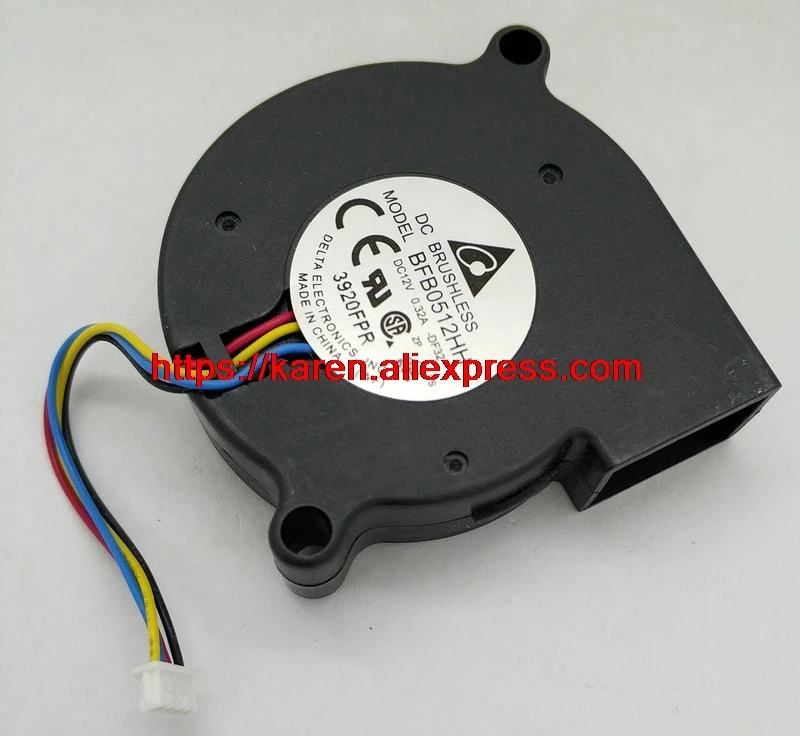 

DELTA 5015 BFB0512HH -DF32 4WIRE 2wire double ball blower cooling fan