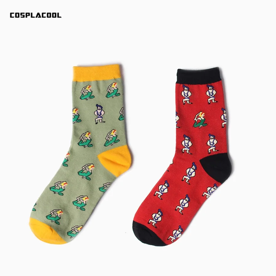 

[COSPLACOOL]Funny Socks Cartoon Warm Socks Men Couple Cute Japanese Harajuku Creative Casual Cotton Socks Sokken Calcetines