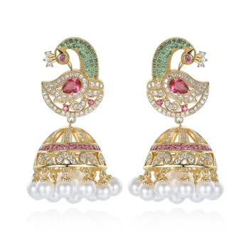 

2020 Fashion jewelry new Phoenix and Flying Creative Crystals From Swarovskis Vintage Earrings Women's Long Wholesale