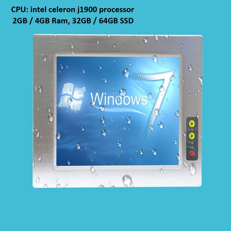 Мини ПК 8 4 &quotПромышленная сенсорная панель Гб ram 64 SSD с Intel Celeron J1900 четырехъядерный