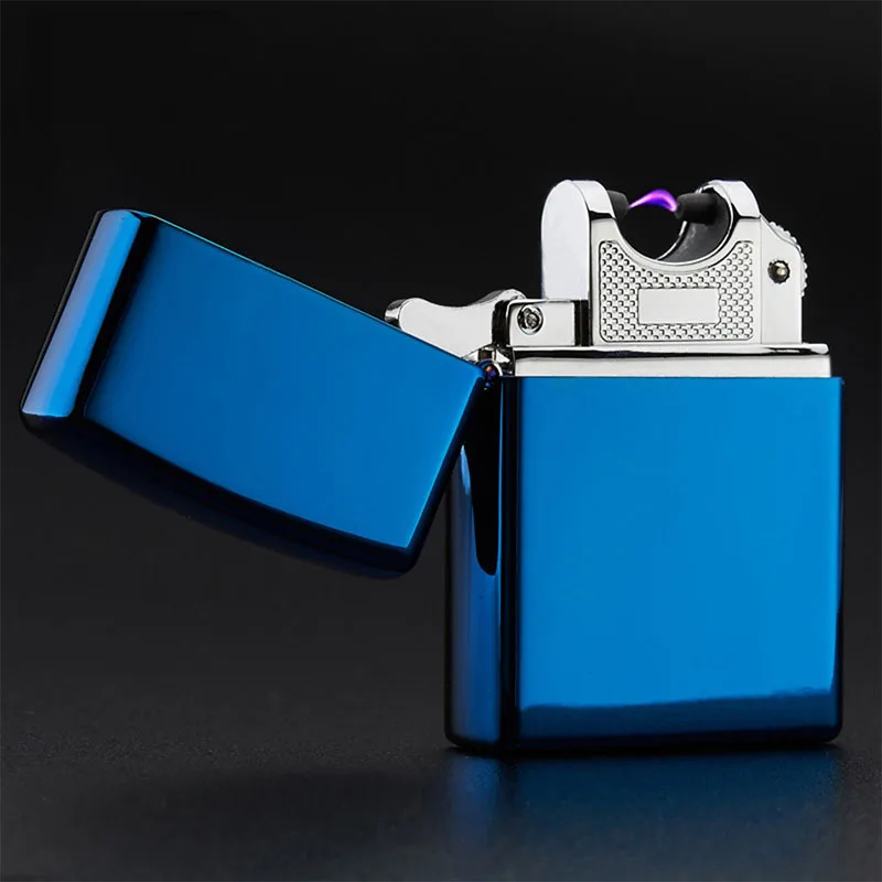 USB Зажигалка Электронная зажигалка импульсная дуговая Одиночная ветрозащитная