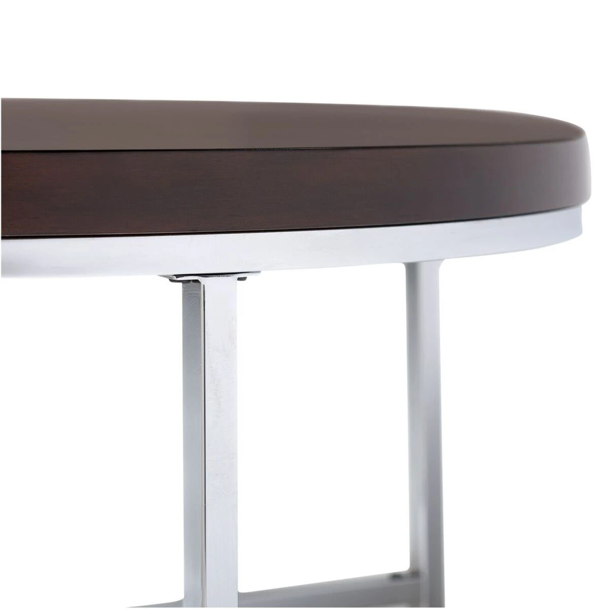 Offex Pergola 26 Round Side Table Chrome / Java (4)