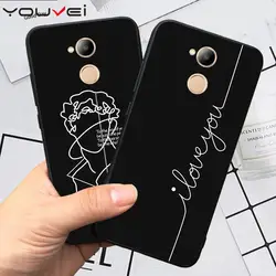 YOUVEI PU кожаный флип чехол для Coque huawei Honor 6C Pro Чехол черный мягкий Уретановый Термопластик (tpu) задняя крышка для huawei Honor 6C Pro V9 Play чехол для