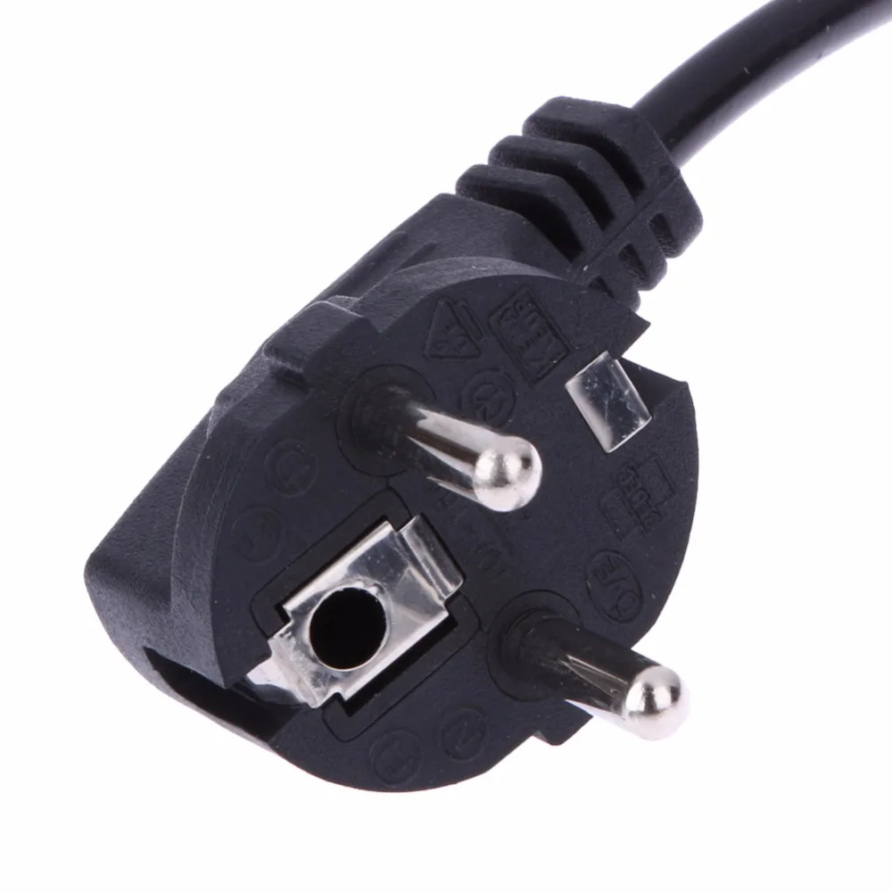 1m Universal EU Standard 3 Prong 2 Pin AC Laptop Power Cord Adapter Cable Black Computer Cables Connectors High Quality 1m Universal EU Standard 3 Prong 2 Pin AC Laptop Power Cord Adapter Cable Black Computer Cables Connectors High Quality