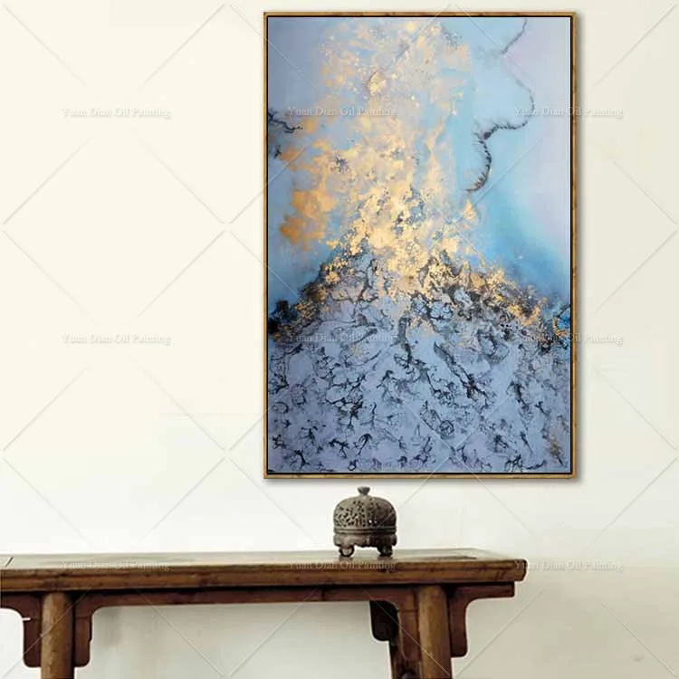 

Bright Gold New Style Painting Handpainted Oil Painting On Canvas Painting Wall Art Wall Pictures For Living Room Home Decor