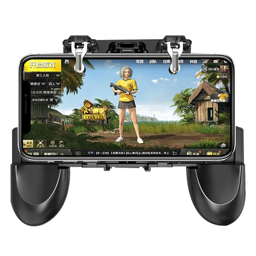 

Metal Smart Phone game handle Mobile Gaming Trigger for PUBG Mobile Game Fire Button Aim Key L1R1 Shooter Controller