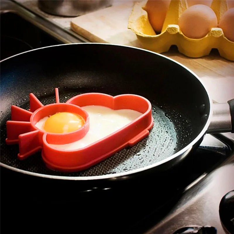 

Silicone Mold Egg Rings for Anorexia Baby Small Kids Safe Nontoxic Egg Cooker Pancake Kitchen Tools DIY Lovely Egg Mold Shaper