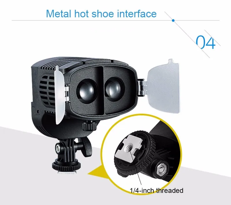 CN-20FC накамерный светодиодный светильник видео светильник Точечный светильник 3200-5600K Регулируемая яркость фокус для Canon Nikon Olympus DSLR видеокамеры