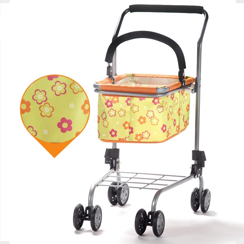 Children's Toy Baby Stroller Play Pretend Toy Children's Supermarket Shopping Cart Basket Shopping Cart Toy Doll Stroller Toys