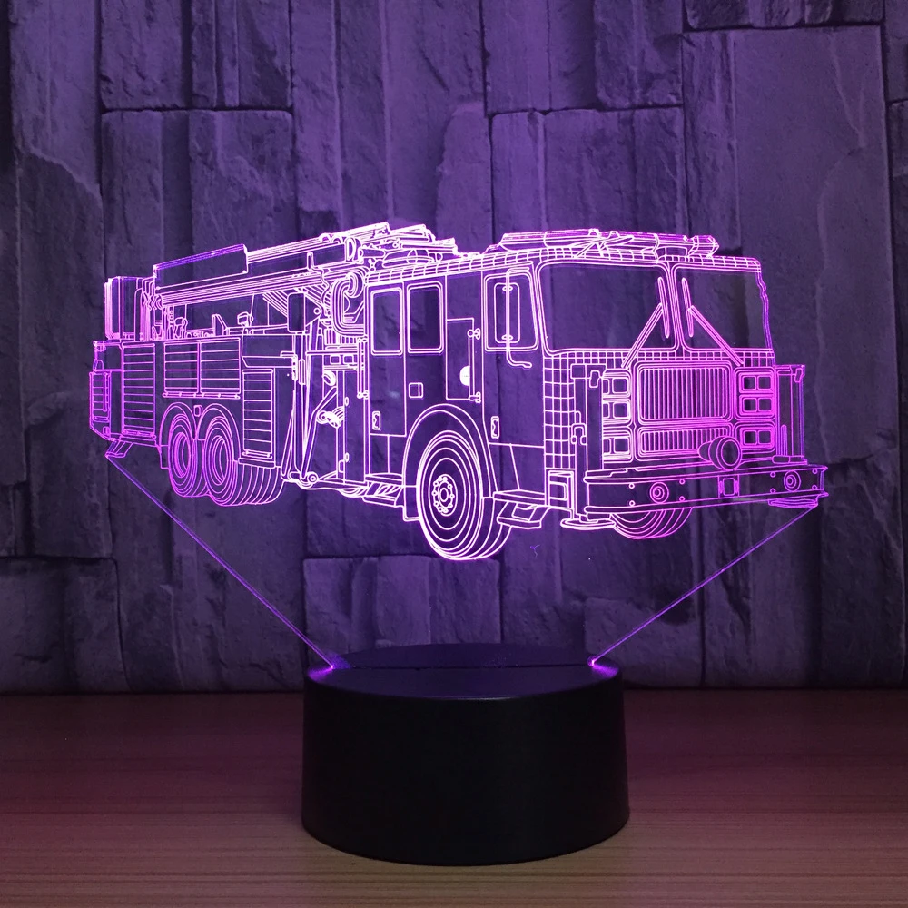3d motor de fogo modelagem candeeiro mesa