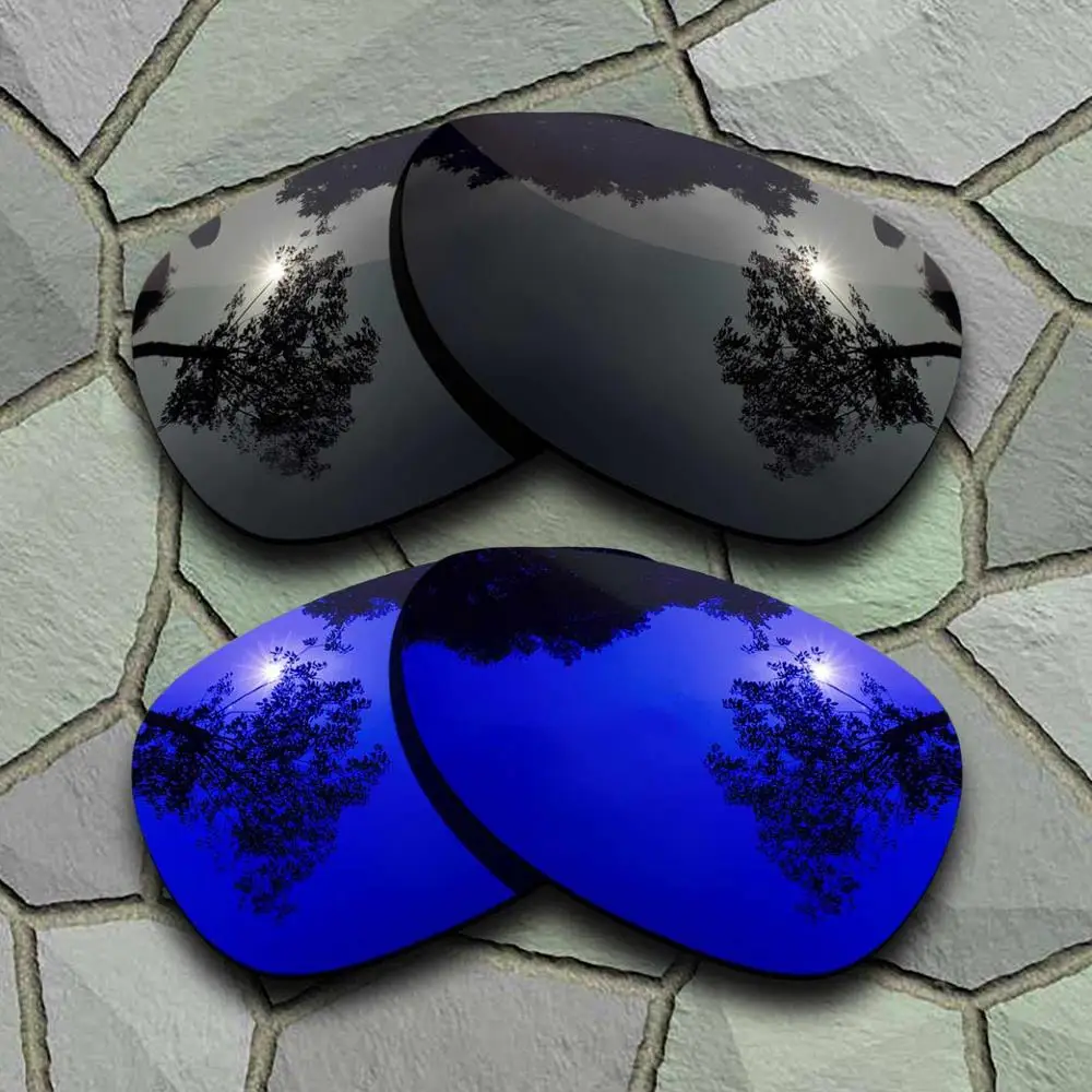Black-Violet Blue Серые черные и фиолетовые синие солнцезащитные очки поляризованные Сменные линзы для солнцезащитных очков - Цвет линз: Black-Violet Blue