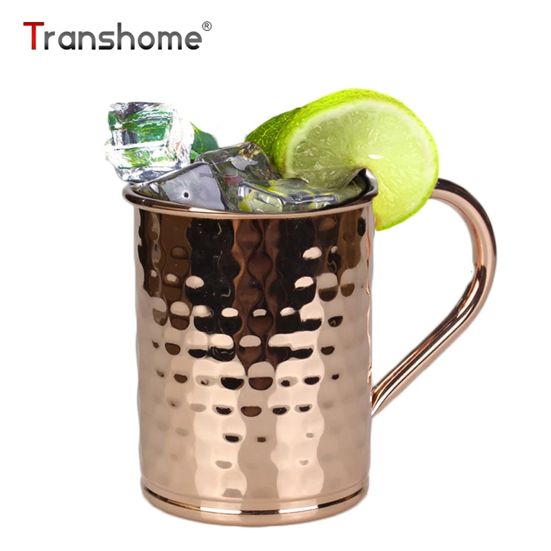 400ml Stainless Steel Copper Plated Moscow Mule Mug Coffee Cup Wine Glass