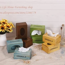 Творческий высокая- класс дерево коробка ткани, Пастырской стиль ретро сделать старый деревянный ткани, Ресторан / / главная декоративные ткани коробка