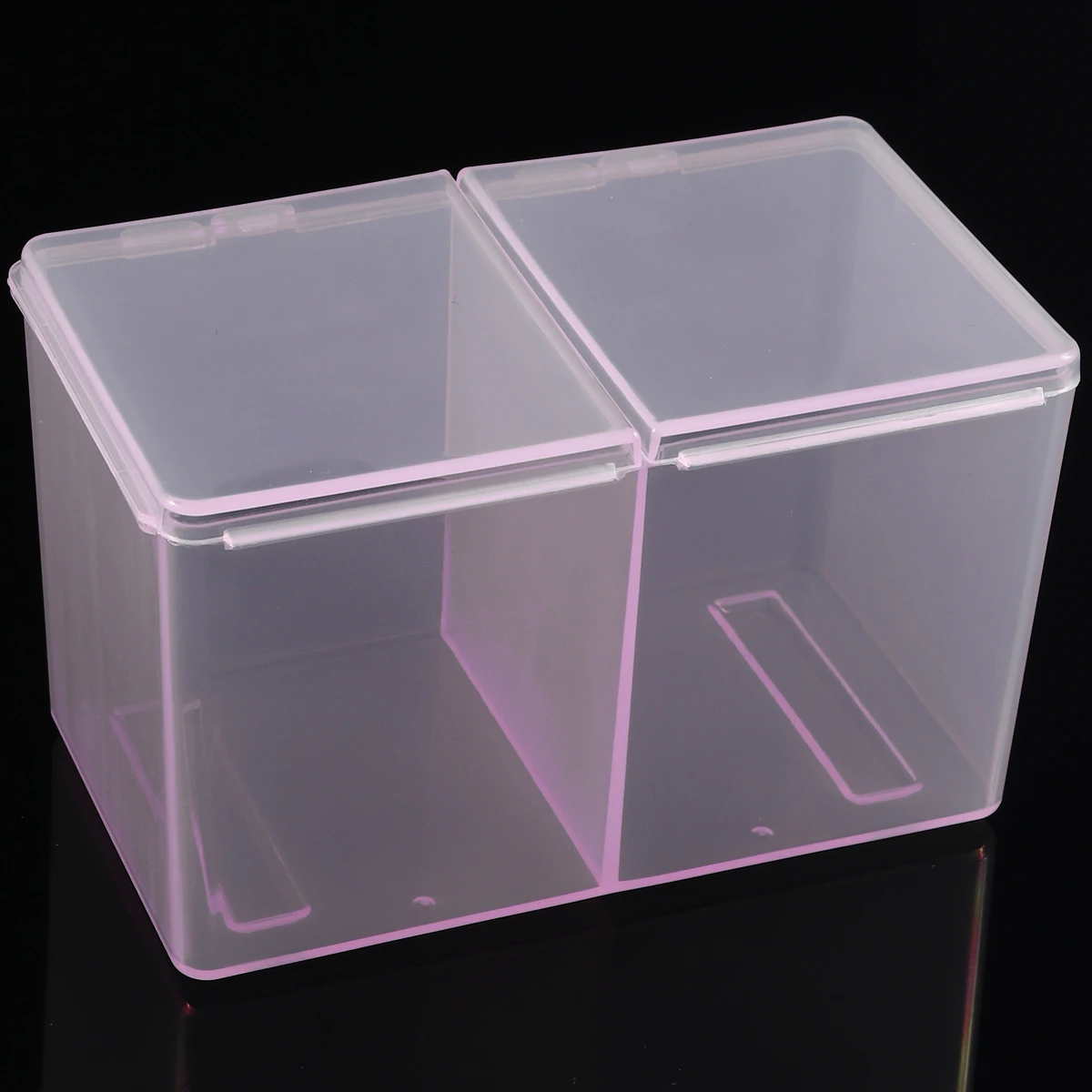 1 шт. держатель Органайзер контейнер Гель-лак для чистки ватный тампон коробка для хранения Органайзер для макияжа - Цвет: Розовый