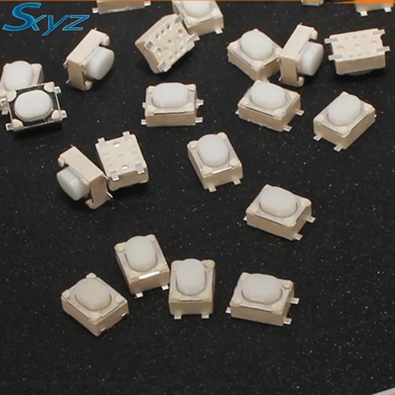 

50Pcs/lot 4 PIN microswitch switches push button 3x4x2.5 mini tact switch 3*4*2.5 4 pin tactile switch Button