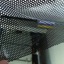 1,22x2 m двойное черное с перфорацией One Way Vision печать медиа виниловые наклейки для окон пленка для окна автомобиля