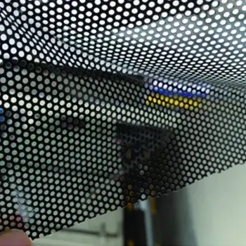 

1.22x2m Double Black Perforated One Way Vision Print Media Vinyl Window Decal Film Car Window Film