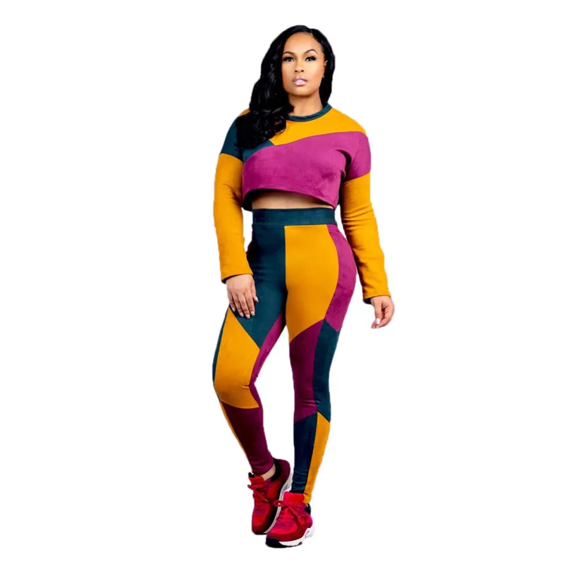 

Autumn Womens Tracksuit Set Casual Two Piece Set Sweatshirt Top and Skinny Pants Jogging Sweat Suits 2 Piece Outfits for Women