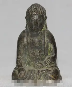 

Old Chinese Antique Bronze Seat Shakyamuni Sakyamuni Amitabha Buddha Statue