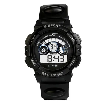 

Waterproof Mens Boy's watch Digital LED Quartz Alarm Date Sports Wrist Watch 115