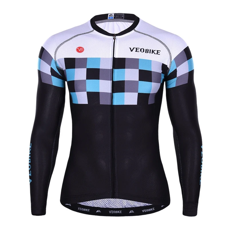 

2019 New Couple Cycling Jerseys Breathable Bicycle Clothing Reflective MTB Jersey Long Sleeve Bicycle Tops Autumn Plaid Jackets