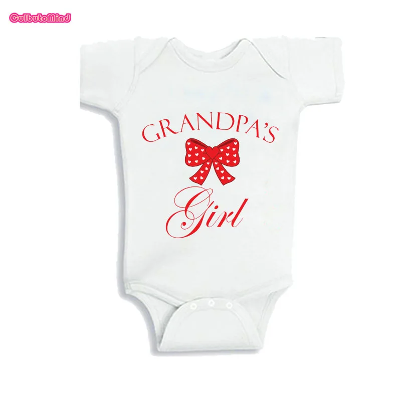 

Culbutomind Grandpas Girl Print Short Sleeve Cotton Infant Cute Body Suit Baby Romper Baby Shower Gift for 0-12Months Boyand Gir