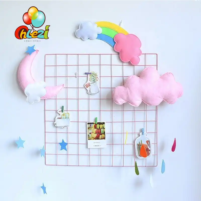 The Kindergarten Decoration Baby House Moon Star Felt Material Diy