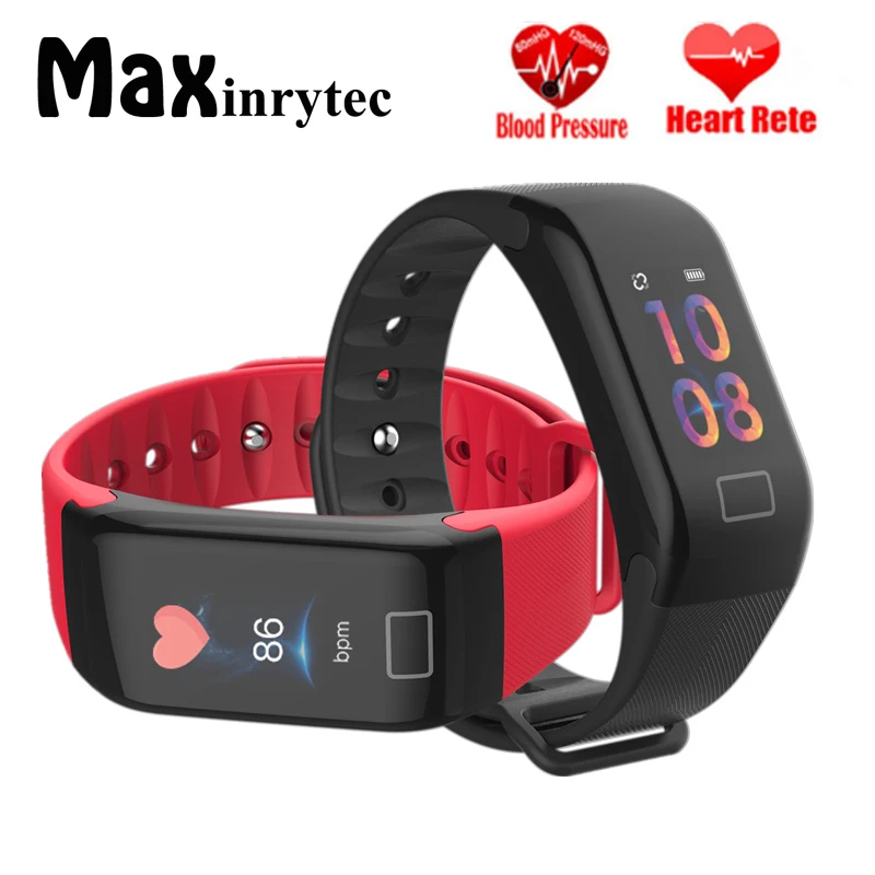 Smart Band F1 плюс часы Фитнес трекер Браслет умный крови Давление измерения монитор