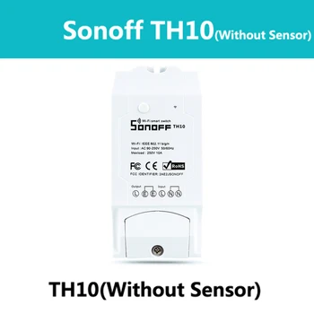 

Smart Home Sonoff TH10 WiFi Smart Switch 10A Temperature and Humidity Sensor Remote Controller