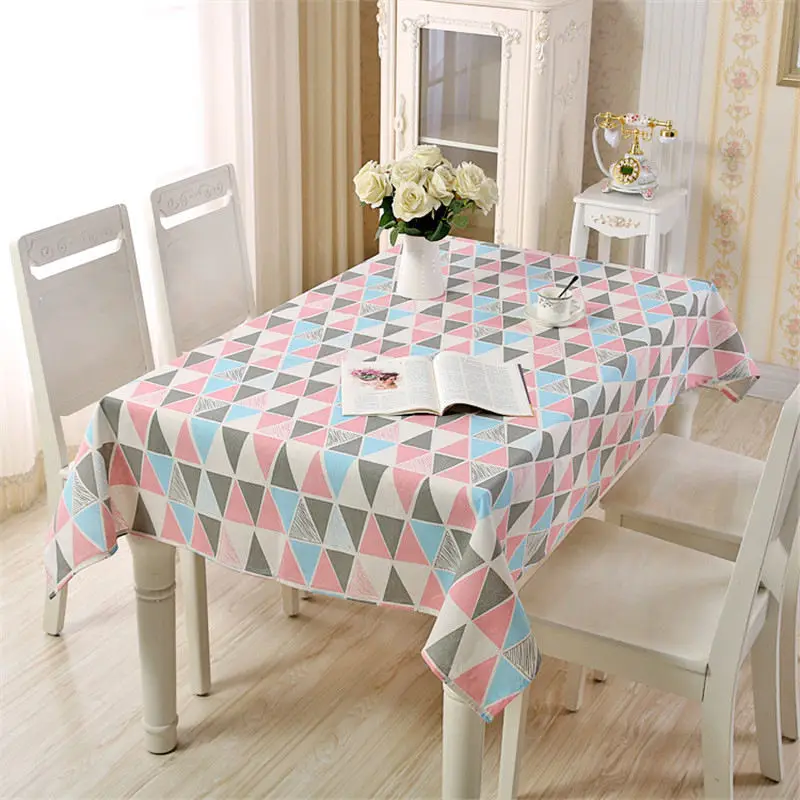 

Cotton And Linen Tablecloth Fresh Table Cloth For Home Hotel Decor Pastoral Table Cover 15 Sizes Waterproof mantel mesa nappe