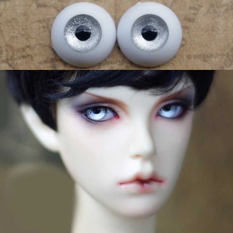 Серый, серебристый, Цвет Bjd глаза для BJD куклы игрушки глазного яблока для 1/3 1/4 1/6 SD куклы 16 мм 18 мм/20 мм/22 мм акриловые глаза для игрушек пара