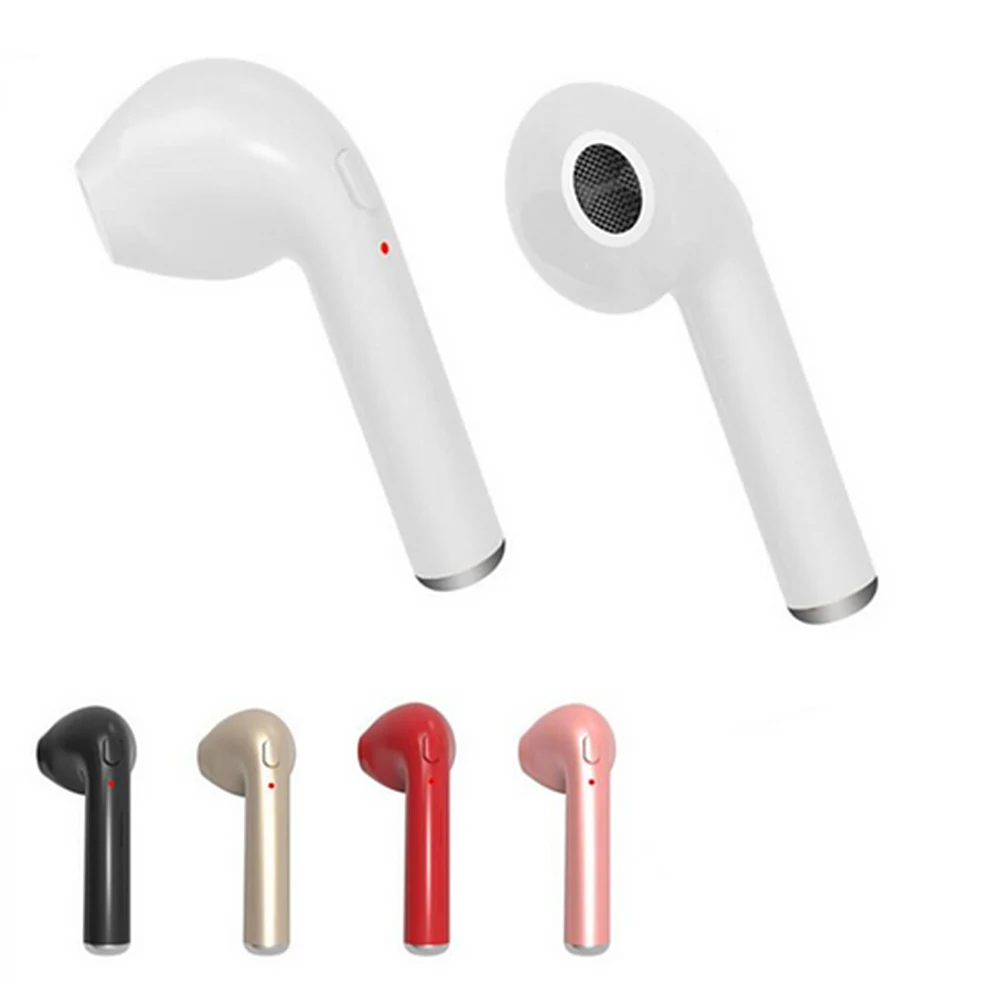 Beste I7 Bluetooth Hoofdtelefoon Draadloze Oordopjes Draagbare Headset Telefoon Oortelefoon met Microfoon Handsfree voor IPhone X 8 7 6 Android