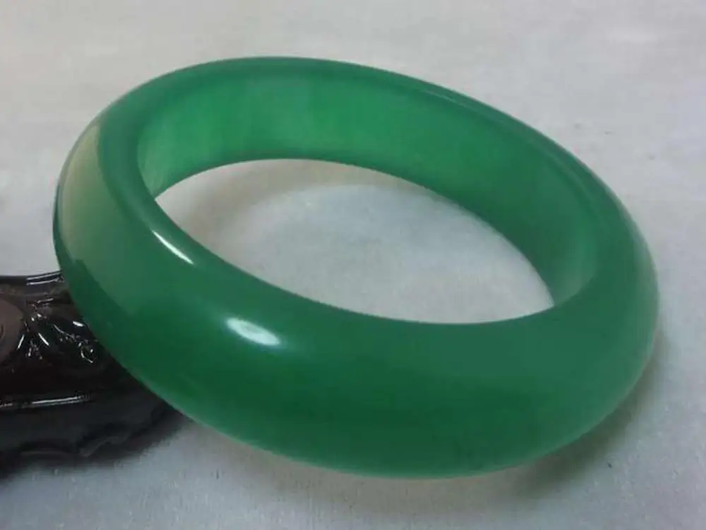

Free Shipping A-680 Chinese Fashion Beautiful Green stone Gems Bangle Bracelet 60mm