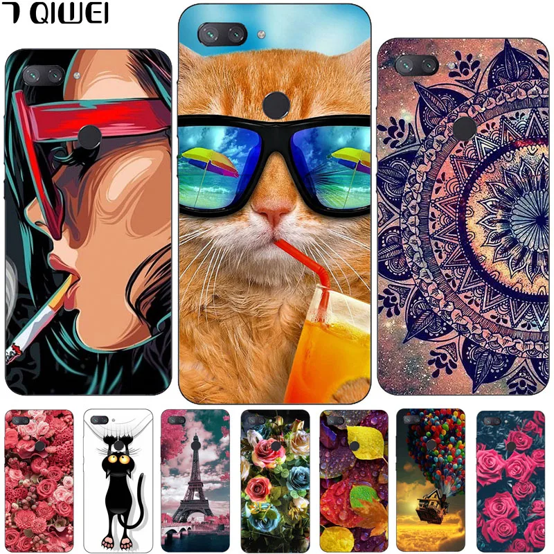 6.26'' For Xiaomi Mi 8 Lite Case Silicone Soft TPU Phone Case For Xiaomi Mi 8 Youth Cover For Xiomi mi8 Lite Fashion Capa Mi 8X